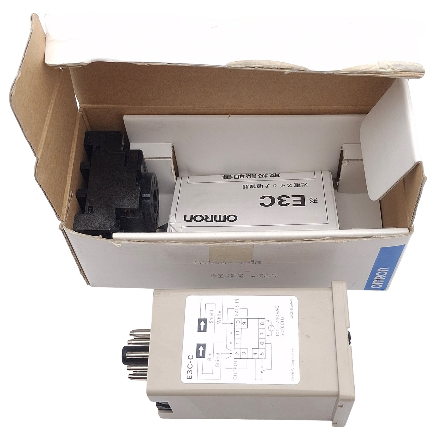 New Omron E3C-C Photoelectric Switch Amplifier, 100-240VAC In, 220VAC/24VDC Out