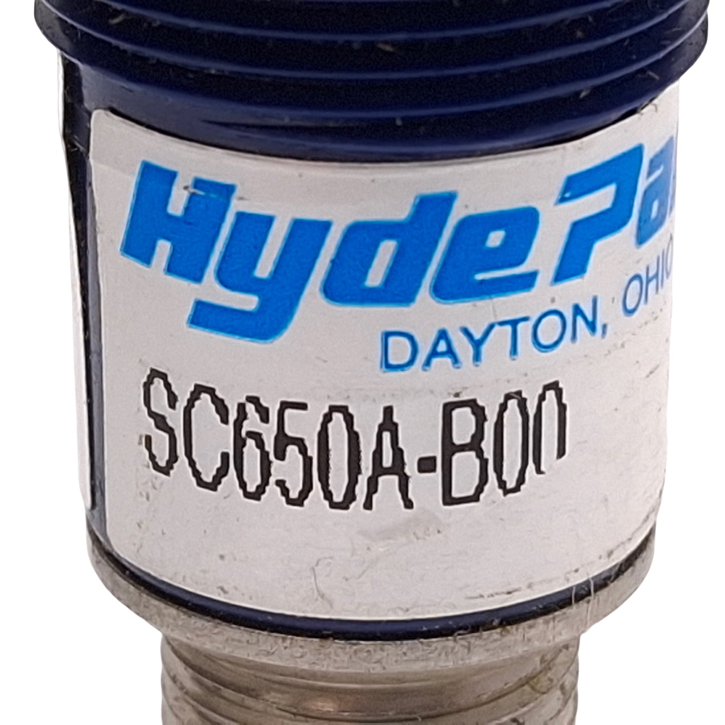 Used Hyde Park SC650AB00 Superprox Ultrasonic Proximity Sensor, 10in, M12, 12-24VDC