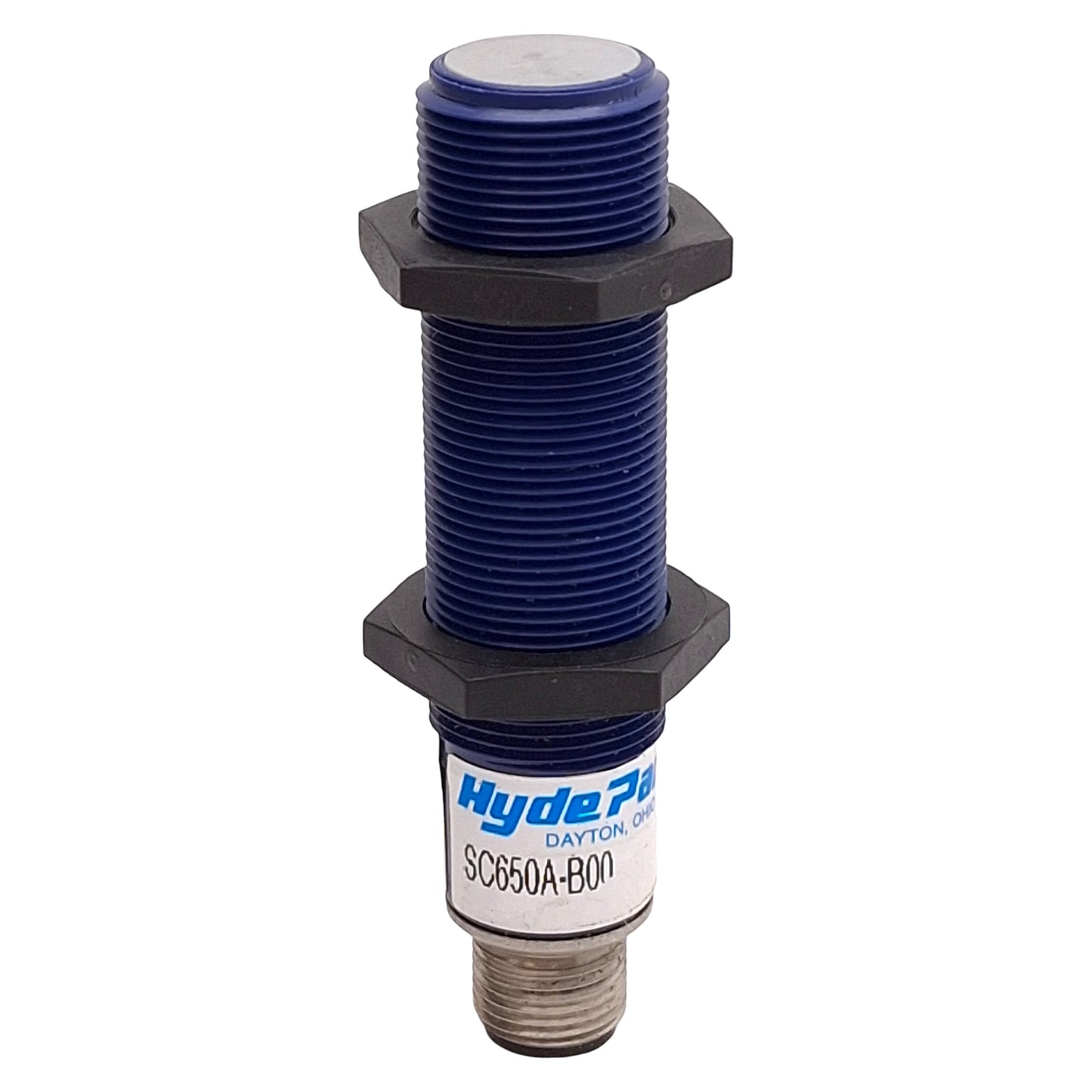 Used Hyde Park SC650AB00 Superprox Ultrasonic Proximity Sensor, 10in, M12, 12-24VDC