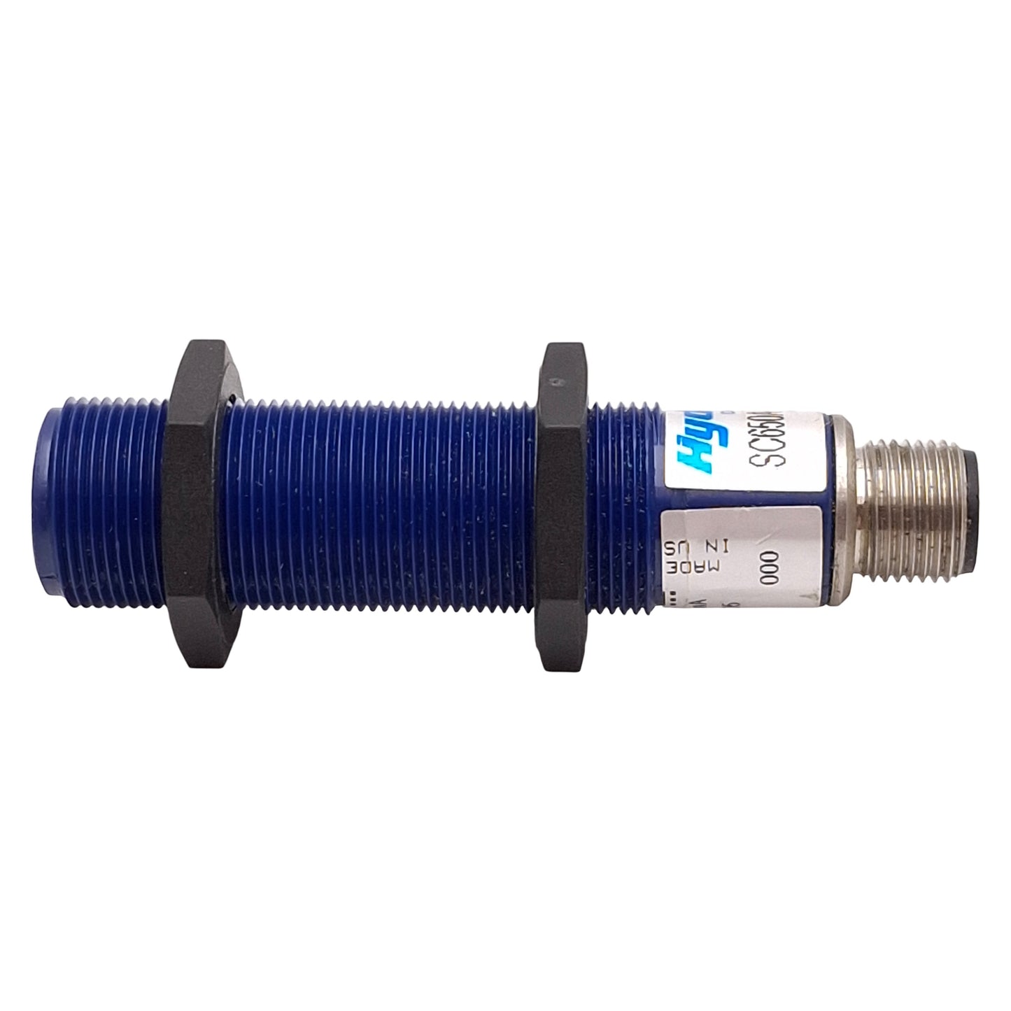 Used Hyde Park SC650AB00 Superprox Ultrasonic Proximity Sensor, 10in, M12, 12-24VDC