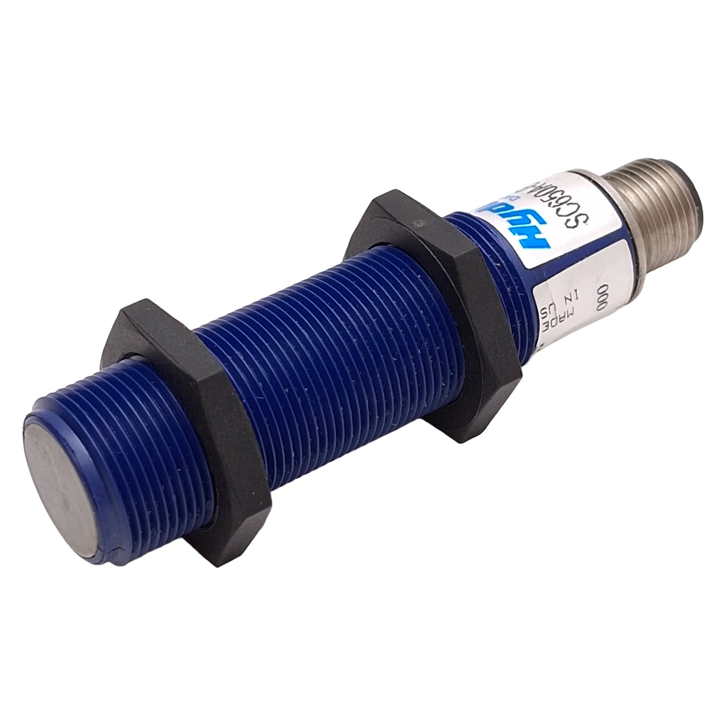 Used Hyde Park SC650AB00 Superprox Ultrasonic Proximity Sensor, 10in, M12, 12-24VDC