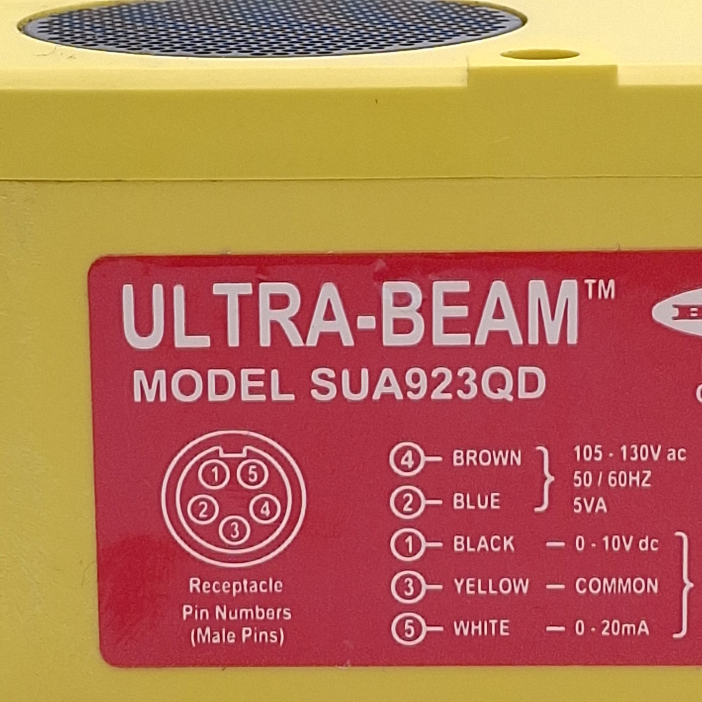 New – Open box Banner SUA923QD ULTRA-BEAM Ultrasonic Proximity Sensor 500mm-6m, 105-130VAC