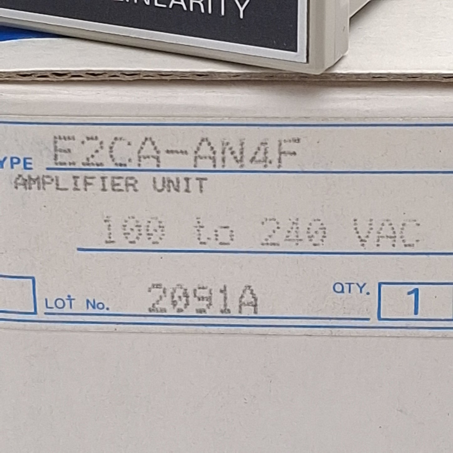 New Omron E2CA-AN4F Proximity Sensor Amplifier, 100-240VAC In, 4-20mA Out, 11-Pin