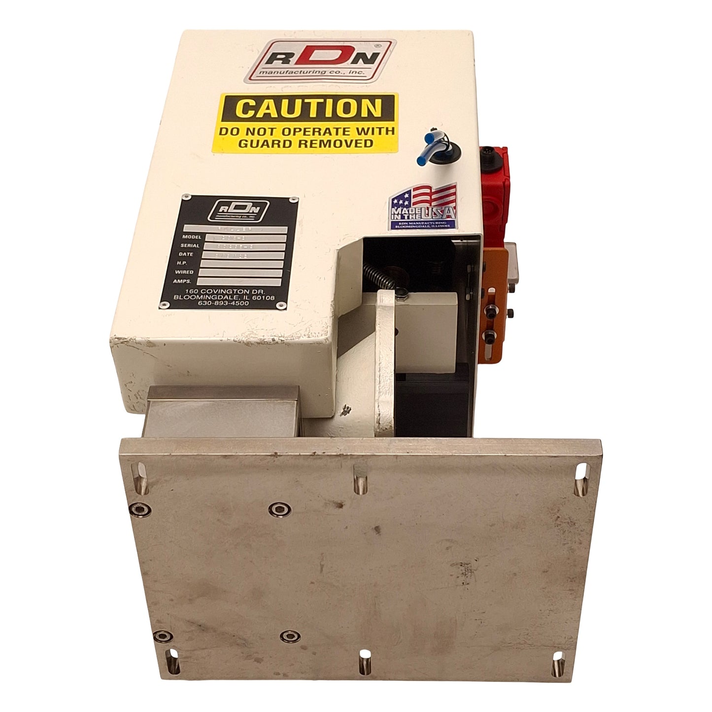 Used RDN Mfg 206-2 Extrusion Puller Head, 2in Belt Width, 1/2in OD Capacity, 6in L
