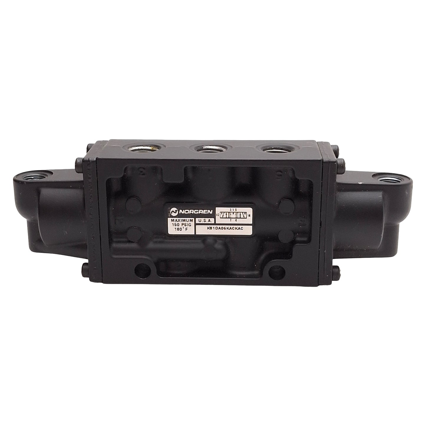New – Open box Norgren K81DA06KACKAC Nugget 200 Spool Valve, 5/3-Way, 150psig, 1/8 & 1/4 NPT