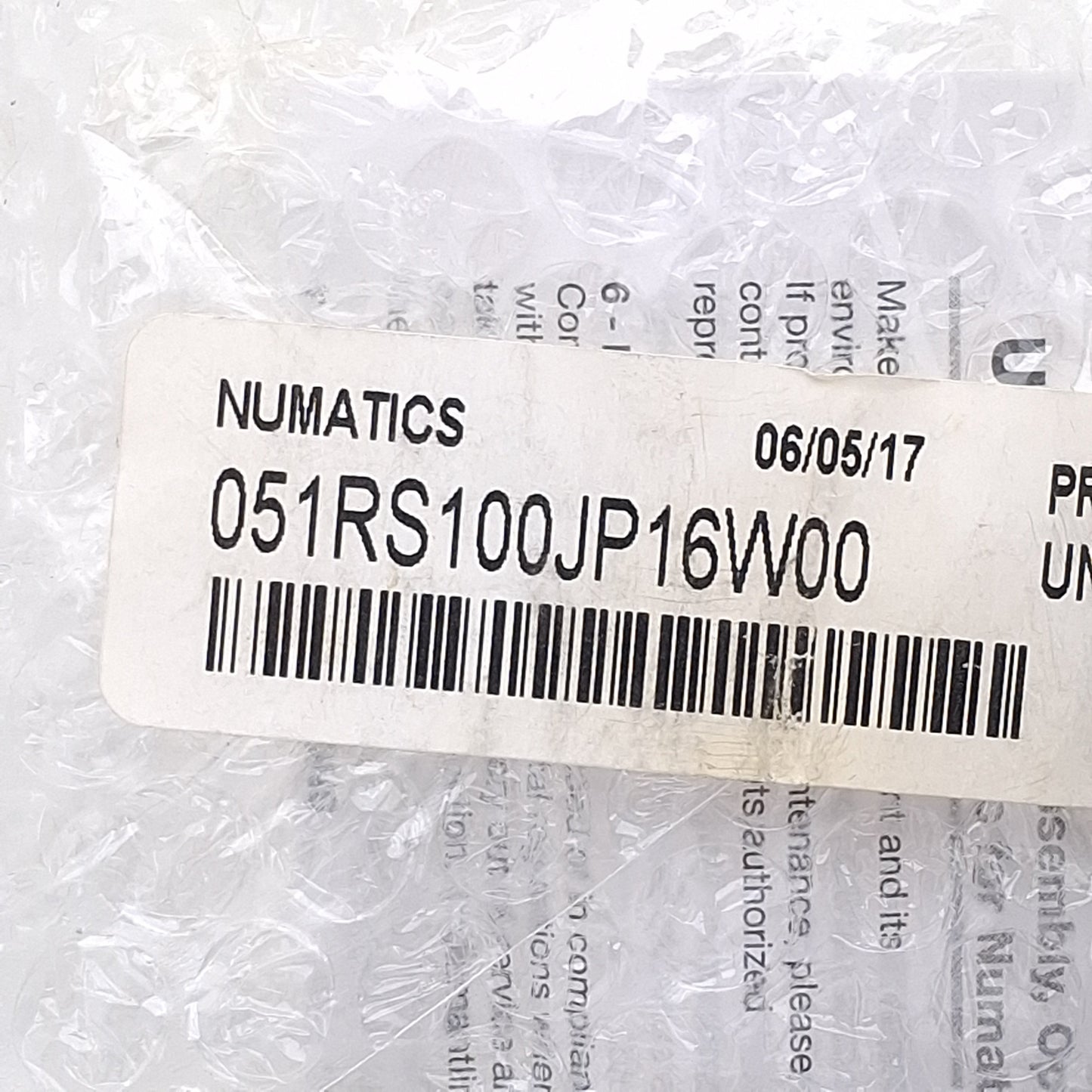 New Numatics 051RS100JP16W00 Pneumatic Pressure Regulator, 10-130psi, 0-160psi Gauge