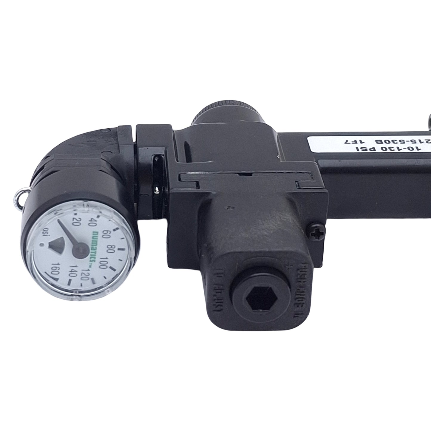 New Numatics 051RS100JP16W00 Pneumatic Pressure Regulator, 10-130psi, 0-160psi Gauge