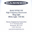 Used Banner HFFW5100 Florescent Right Light For PresencePLUS Vision Sensors, 120VAC