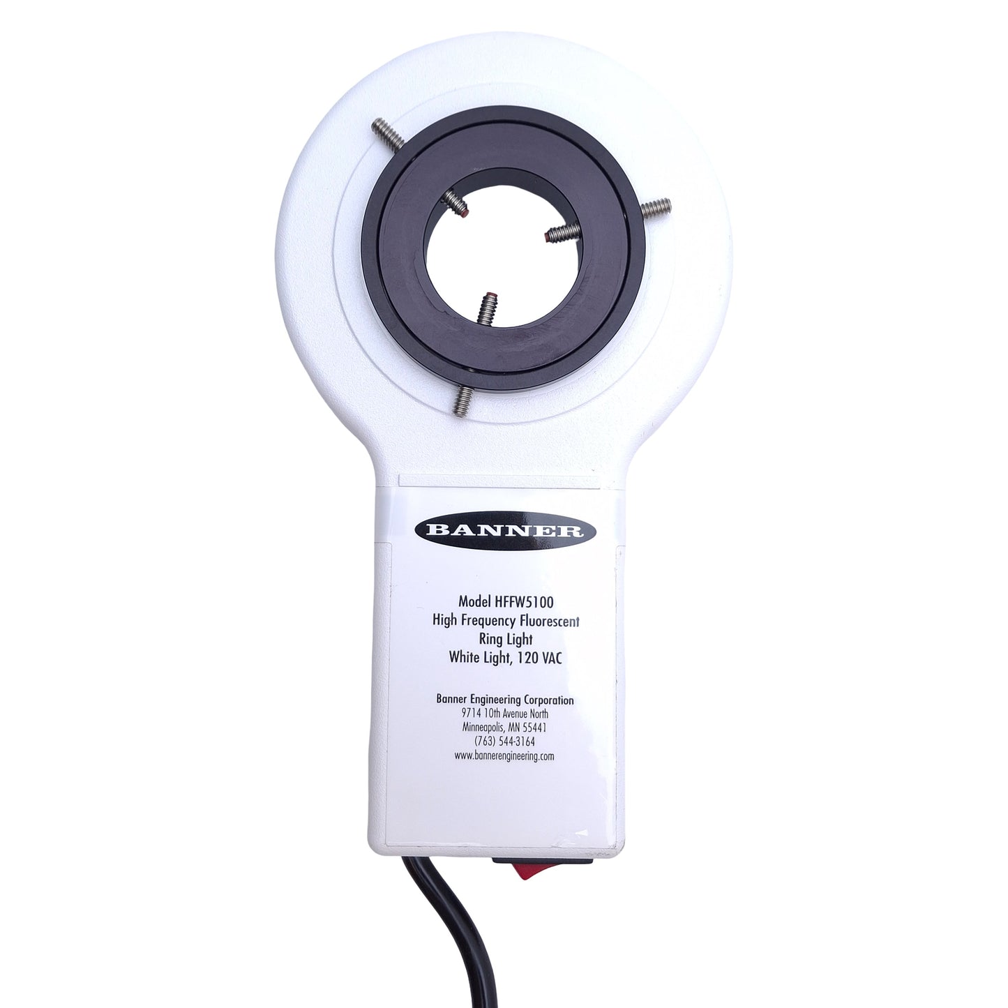 Used Banner HFFW5100 Florescent Right Light For PresencePLUS Vision Sensors, 120VAC