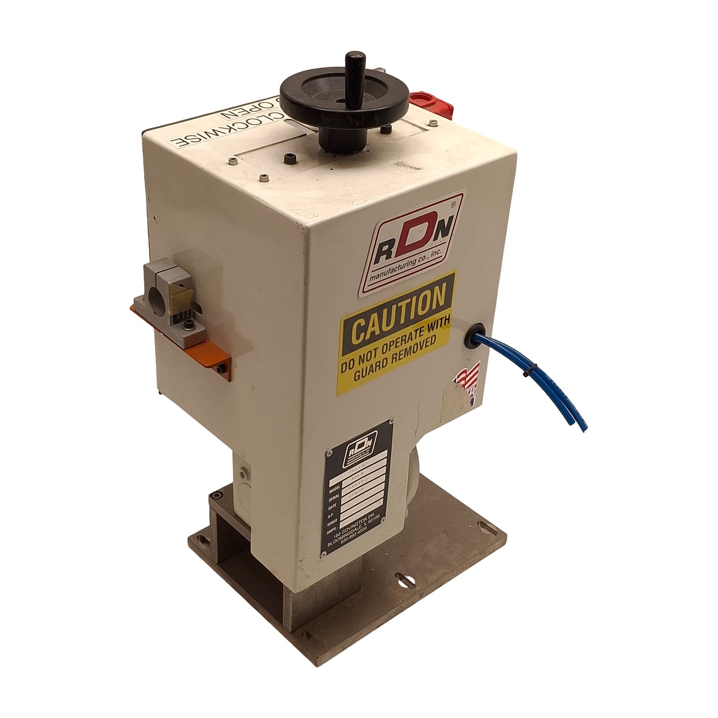 Used RDN Mfg 206-2 Extrusion Puller Head 2in Belt Width, 1/2in OD Capacity, 6in L