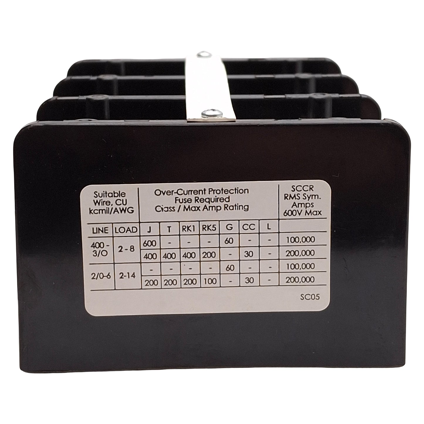 New Allen Bradley 1492-PD3163 Power Distribution Block, 3-Pole, 1-Line 6-Load, 335A