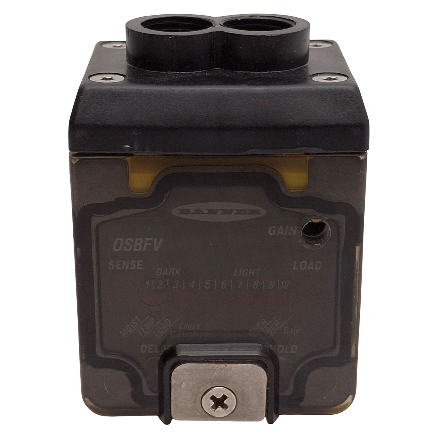 Used Banner OSBFV / OPBT2QDH OMNI-BEAM Sensor Head & Power Block, Red 650nm, 10-30VDC