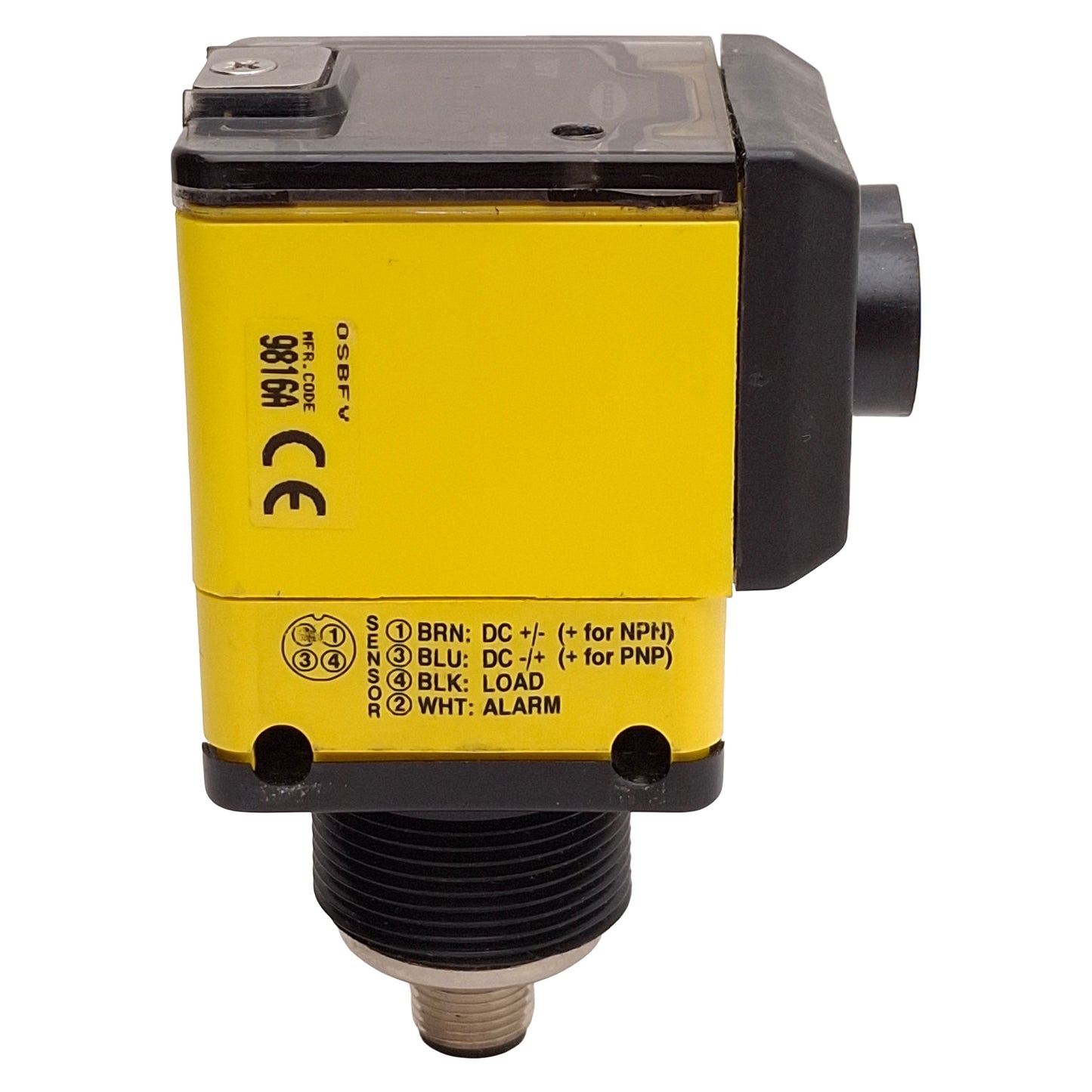 Used Banner OSBFV / OPBT2QDH OMNI-BEAM Sensor Head & Power Block, Red 650nm, 10-30VDC