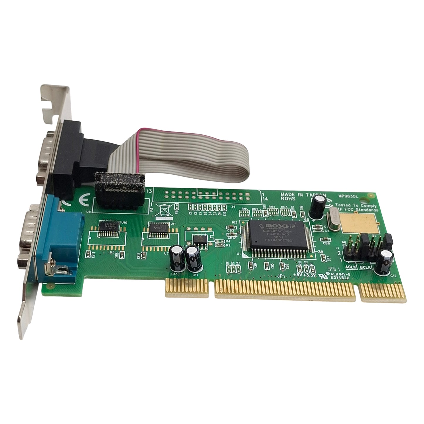 Used Startech PCI2S550 RS232 Serial Adapter, 2-Port, Up To 115.2Kbps, w/ 16550 UART