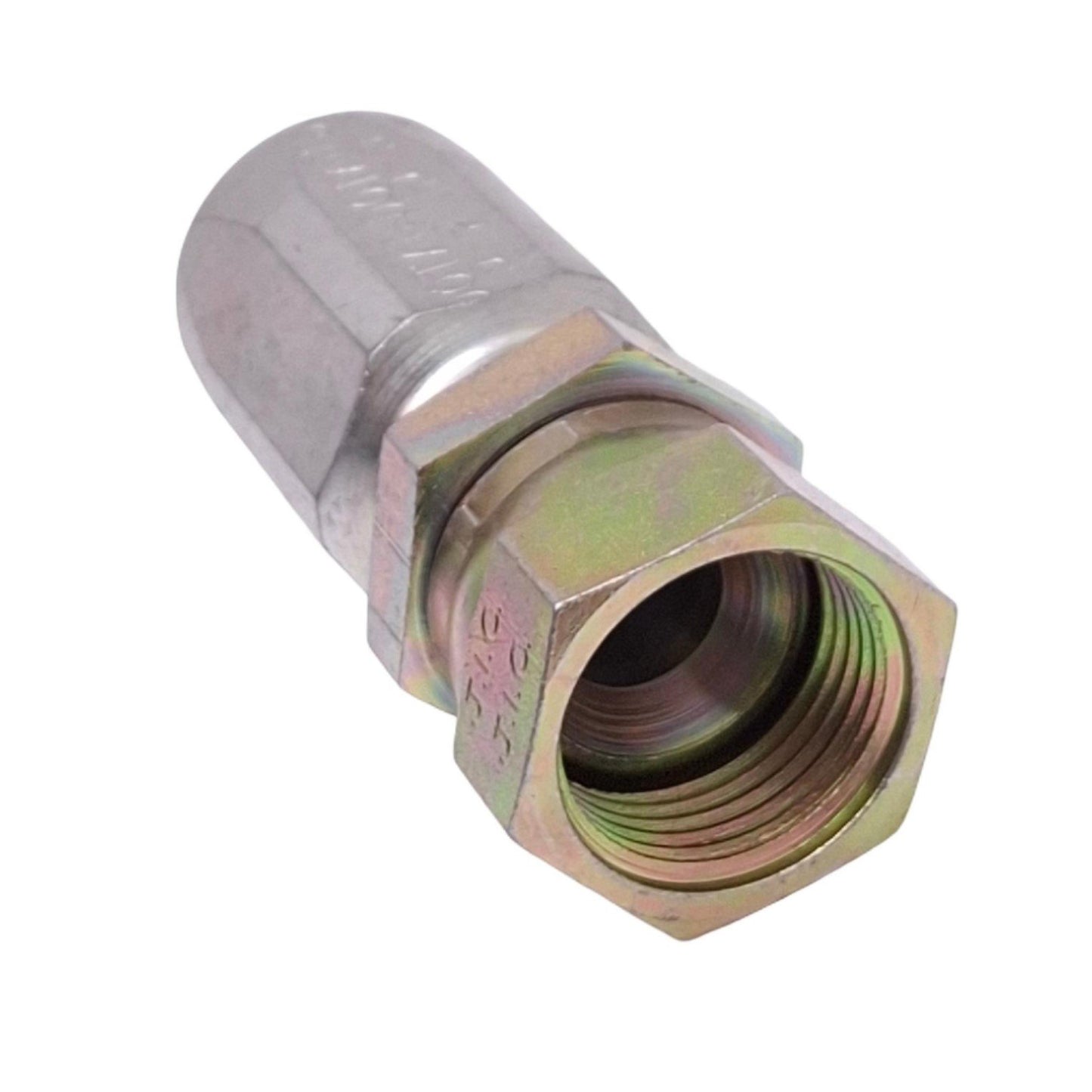 New Parker R5-12-608 Hose Fitting, 5/8in R5-12 Hose to 1/2in JIC Female, 2000psi