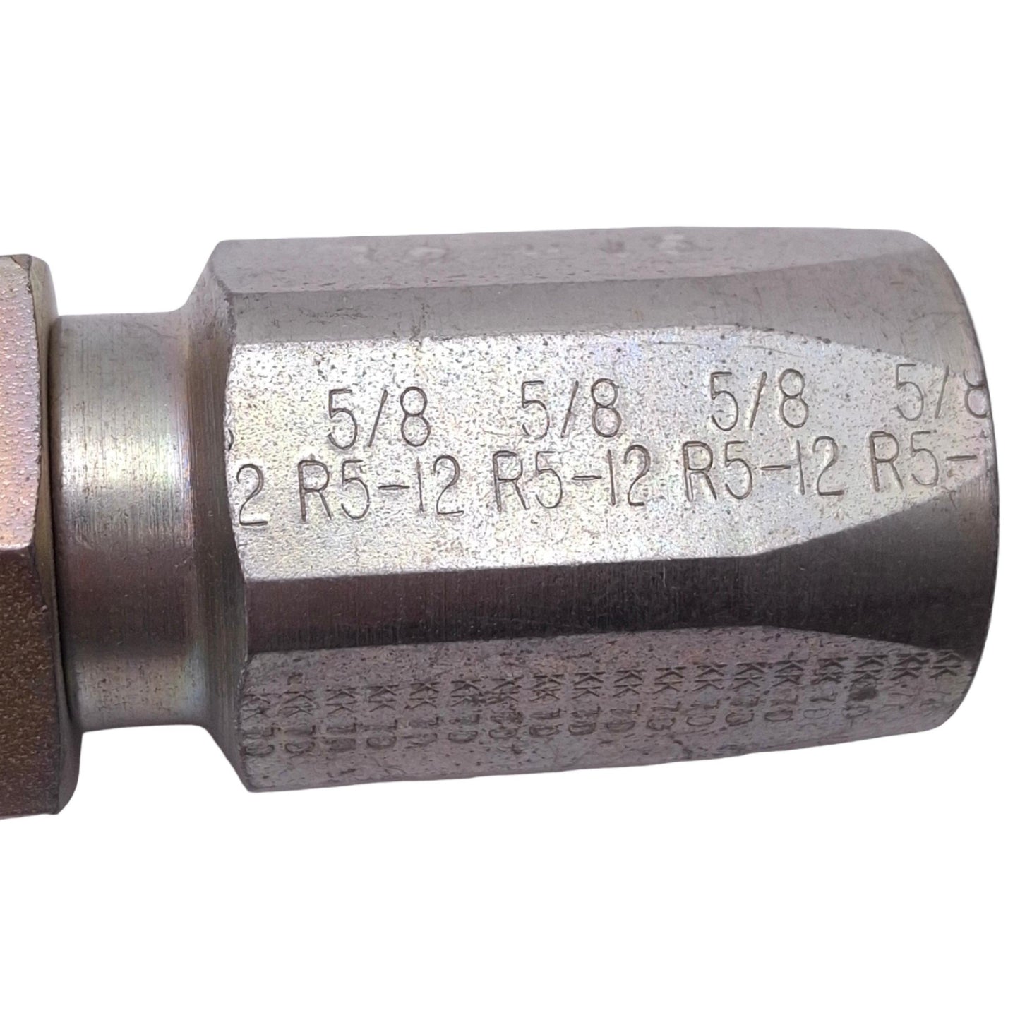 New Parker R5-12-608 Hose Fitting, 5/8in R5-12 Hose to 1/2in JIC Female, 2000psi