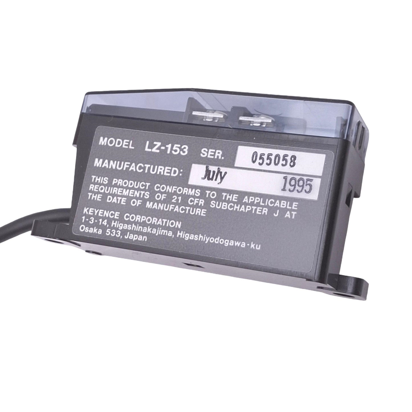 New – Open box Keyence LZ-A152 Photoelectric Laser Sensor Amplifier Unit, NPN, 12-24VDC 60mA
