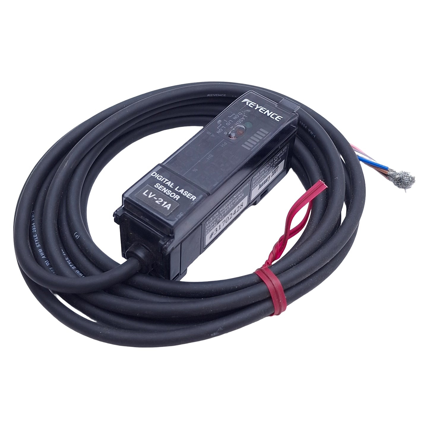 New – Open box Keyence LV-21A Laser Sensor Amplifier Unit 2-Channel, NPN, 12-24VDC 125mA