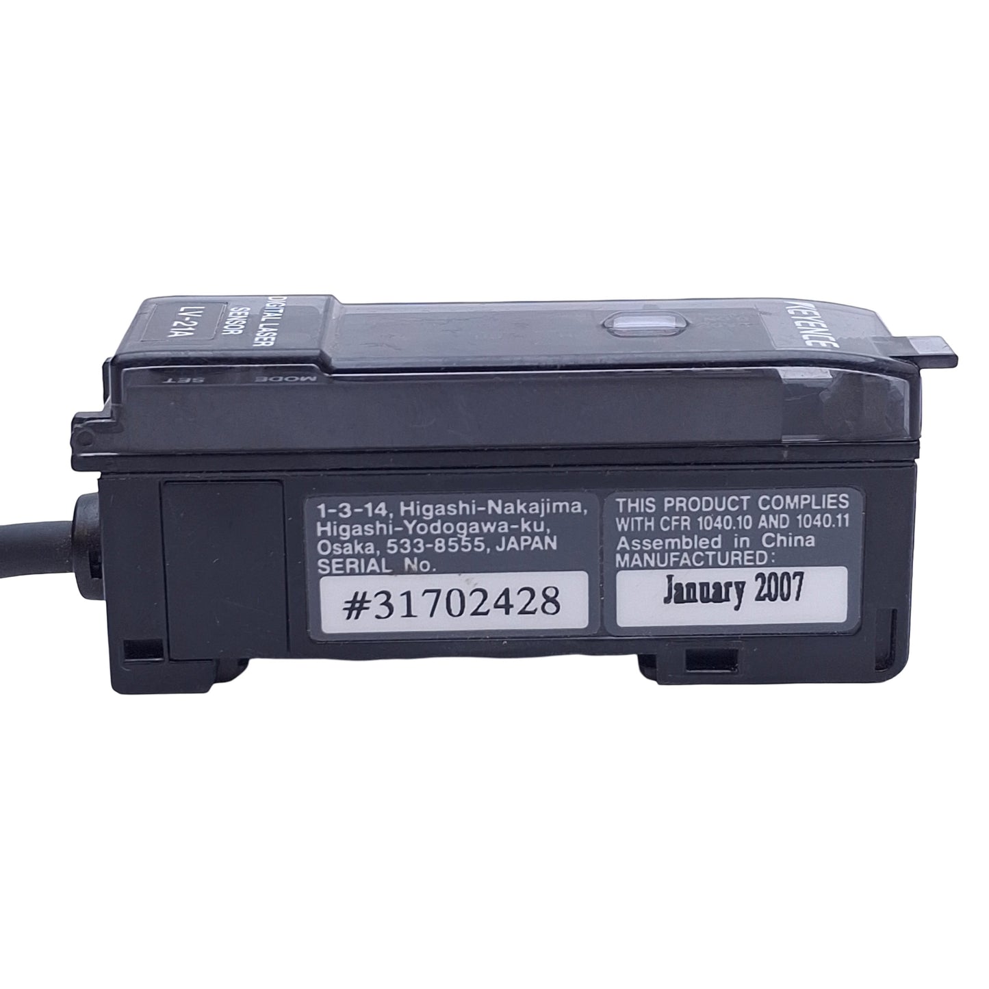 New – Open box Keyence LV-21A Laser Sensor Amplifier Unit 2-Channel, NPN, 12-24VDC 125mA