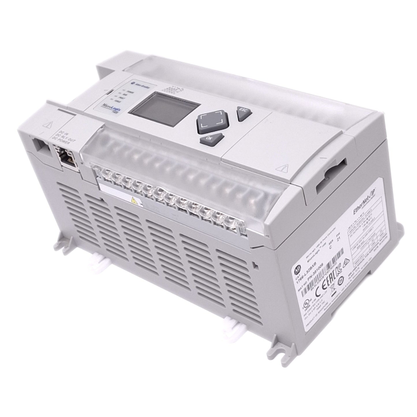 Used Allen Bradley 1766-L32BXB C MicroLogix 1400 Controller, 32-Point, 24VDC