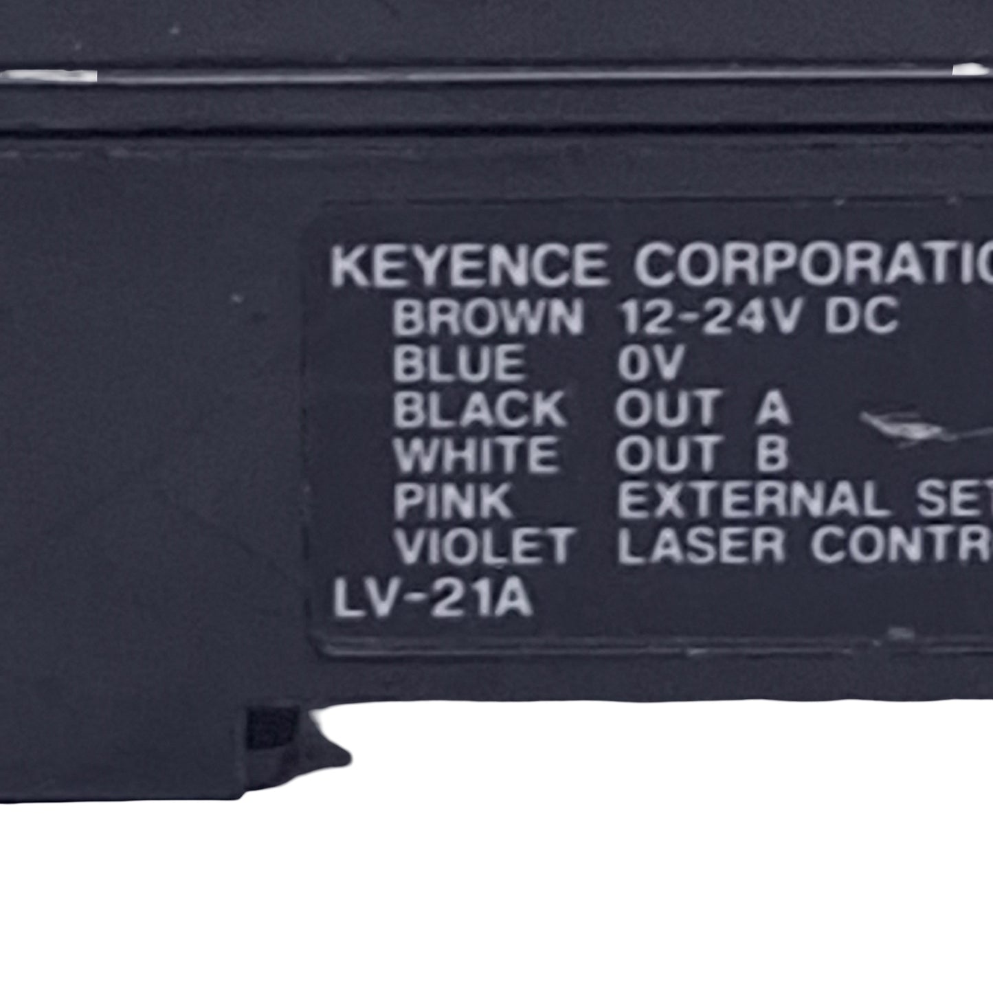Used Keyence LV-21A Laser Sensor Amplifier Unit NPN, 2-Channel, 12-24VDC 125mA