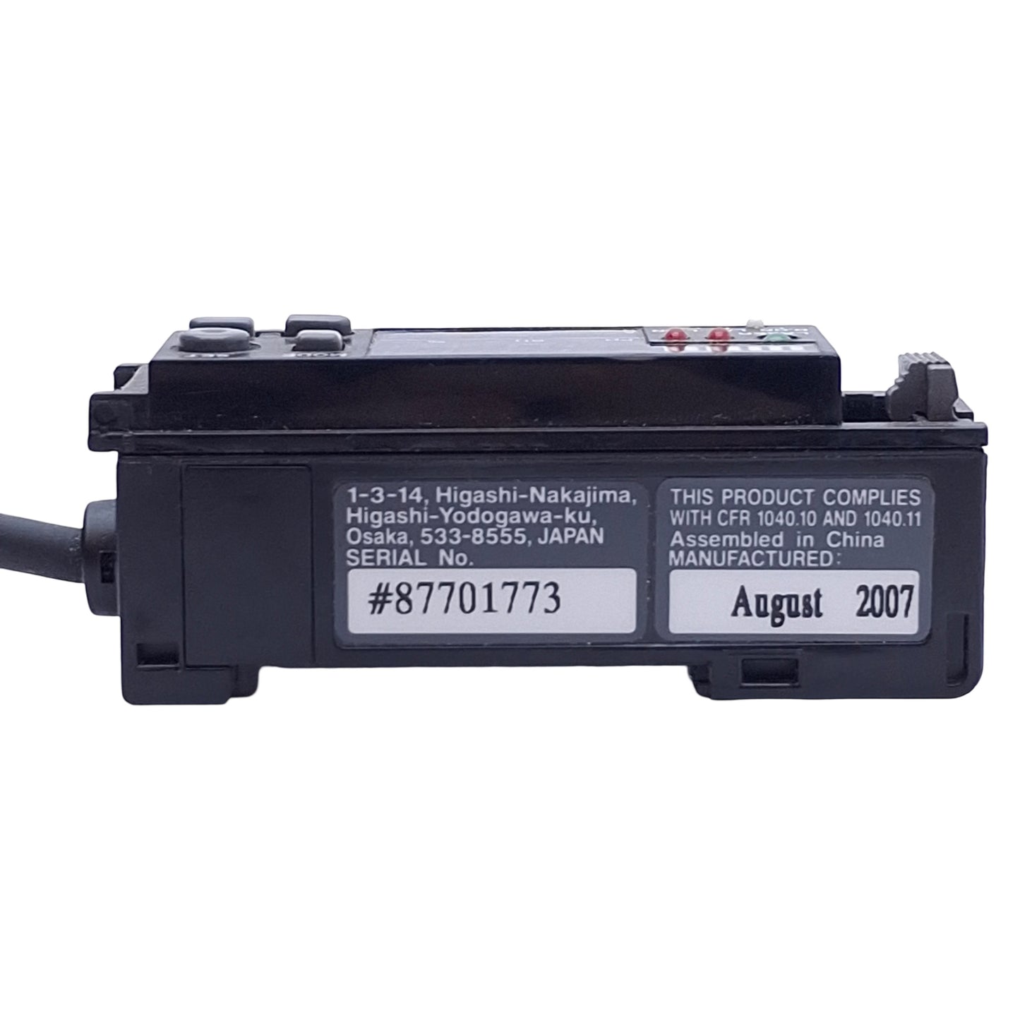 Used Keyence LV-21A Laser Sensor Amplifier Unit NPN, 2-Channel, 12-24VDC 125mA