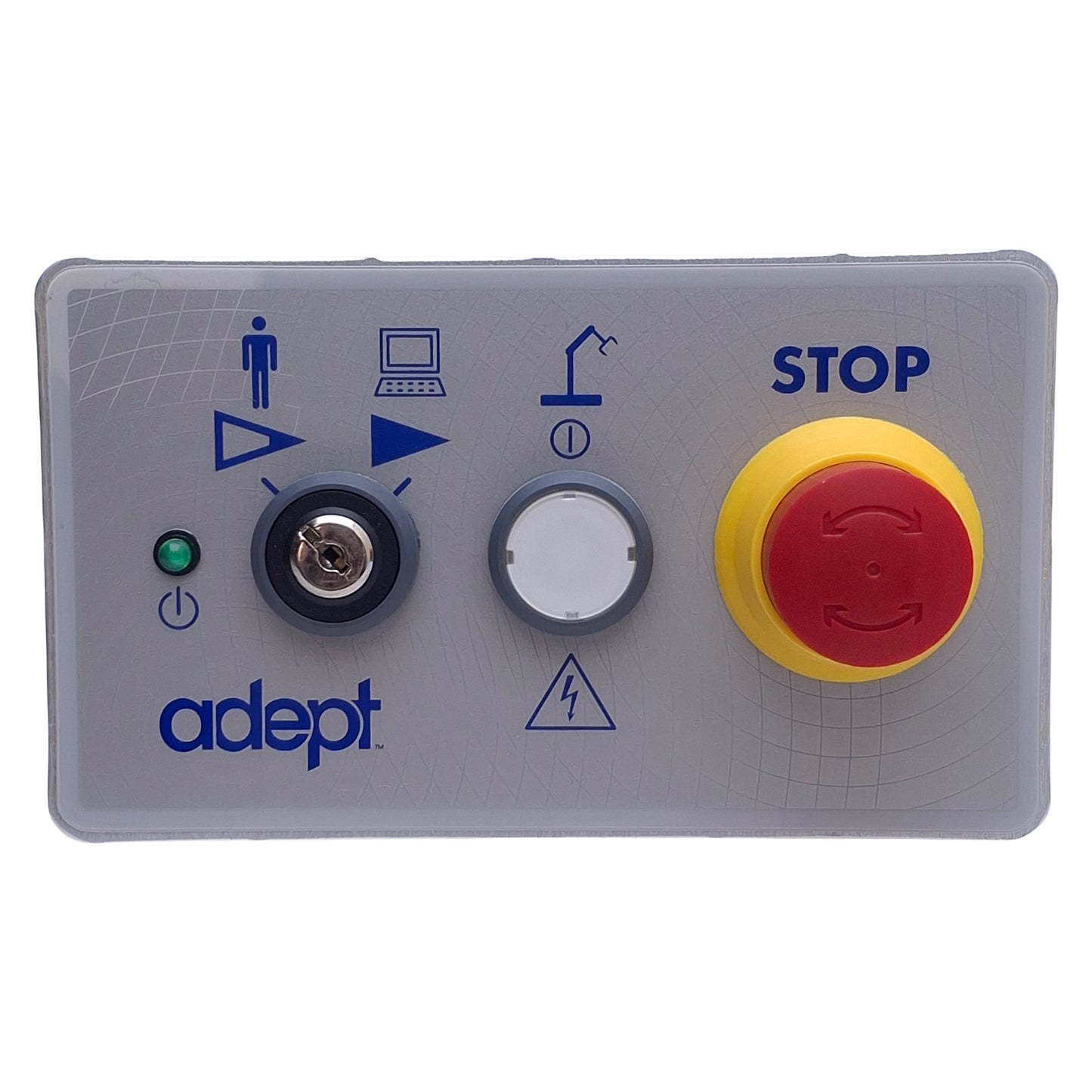 New – Open box Adept Technology 30356-10358 PCI Front Panel w/Keys, Mode Select, E-Stop, DB15