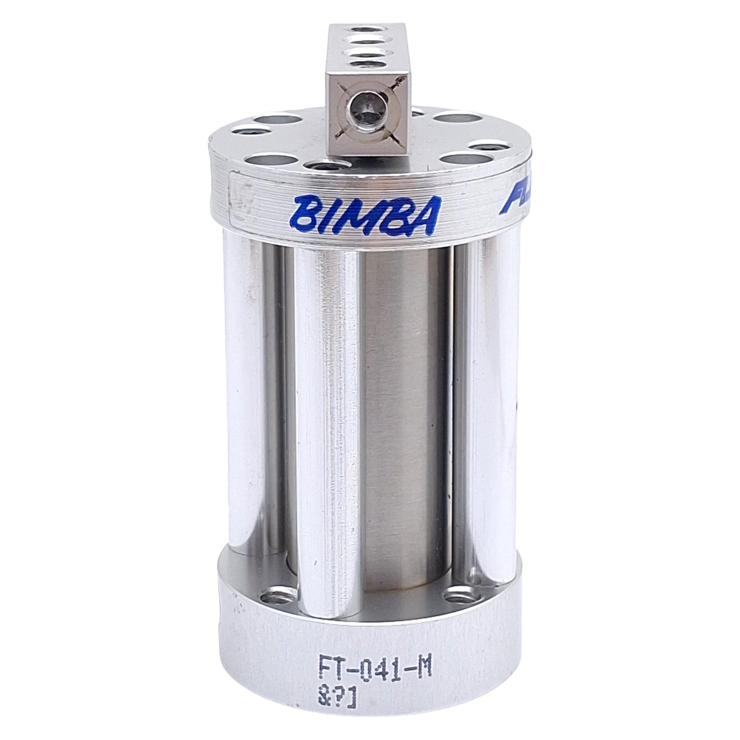Used Bimba FT-041-M Pneumatic Cylinder, ø3/4in Bore, 1in Stroke, #10-32, 200psi