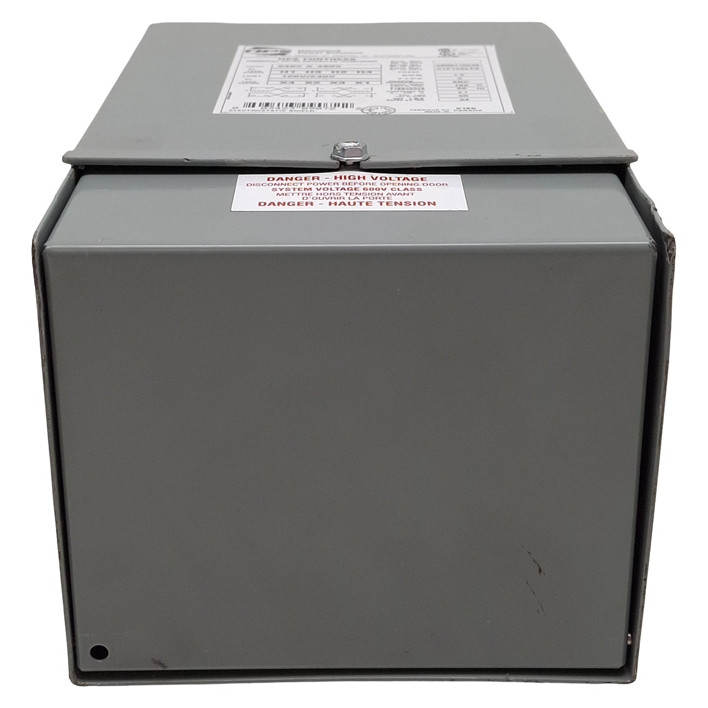 Used Hammond C1F1C5LES HPS Fortress Transformer, 1.5kVA, 240/480V Prim, 120/240V Sec