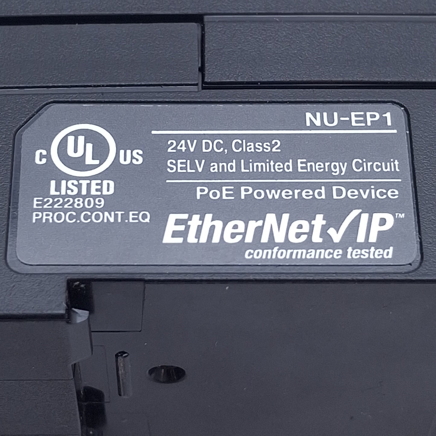 Used Keyence NU-EP1 Network Communication Unit, EtherNet/IP, 10BASE-T 100BASE-TX