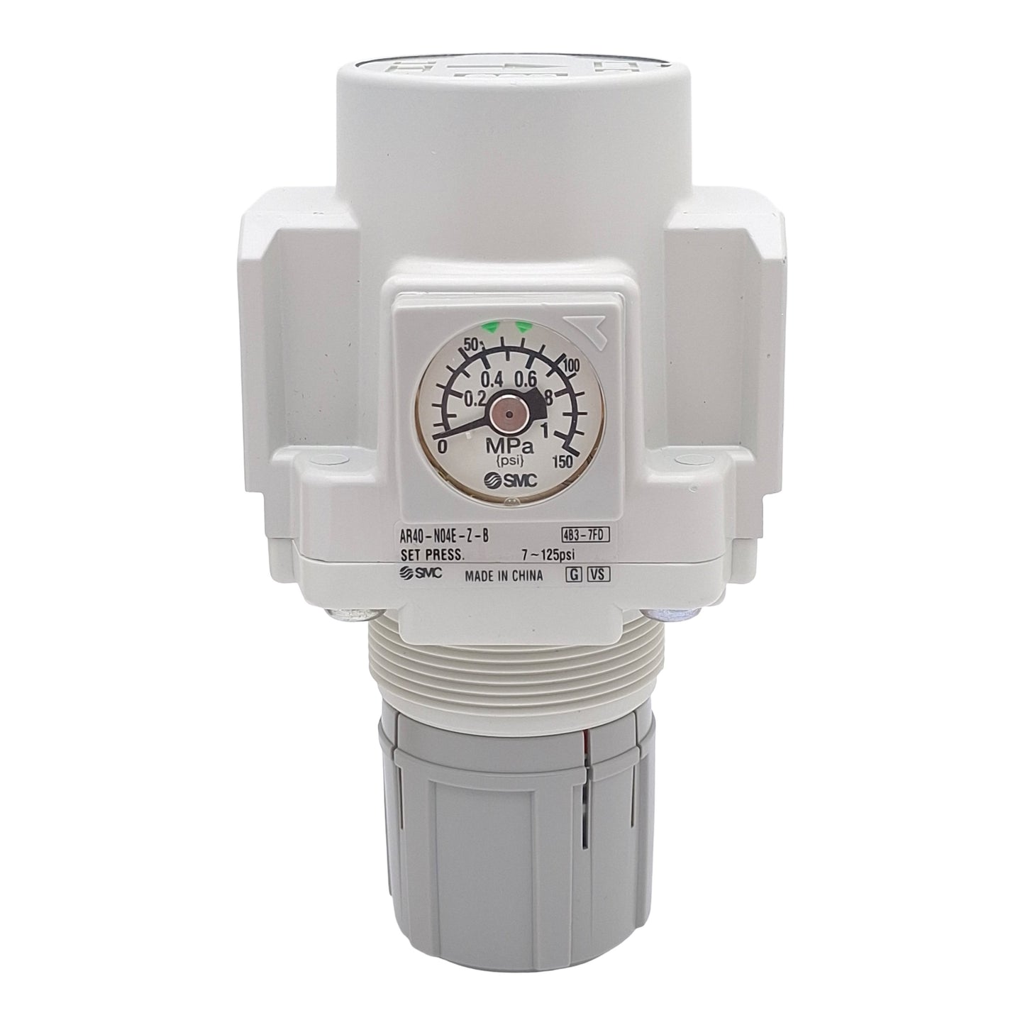 New SMC AR40-N04E-Z-B Backflow Function Pneumatic Regulator, 7-125psi Set, 1/2in NPT