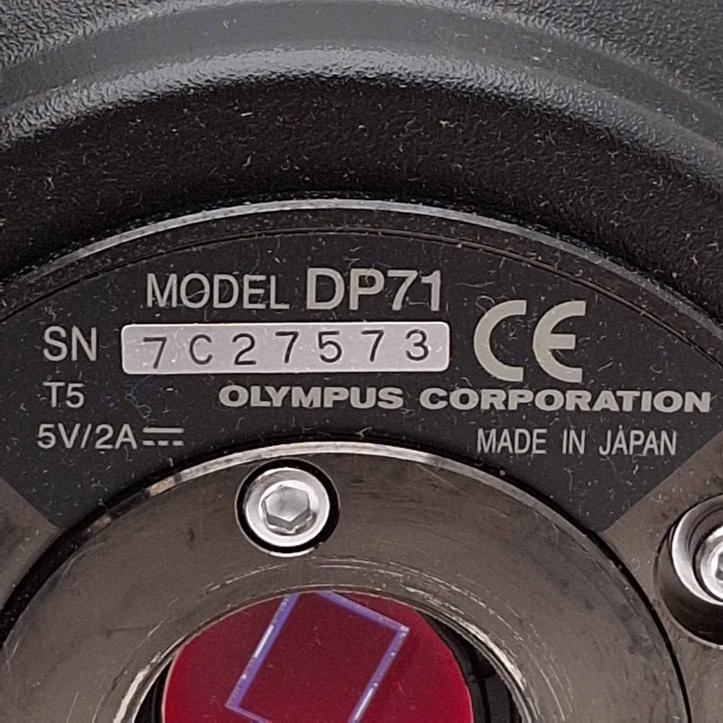 Used Olympus DP71 Digital Microscope Camera, 12.5MP, 2/3in Color CCD, 5VDC, C-Mount