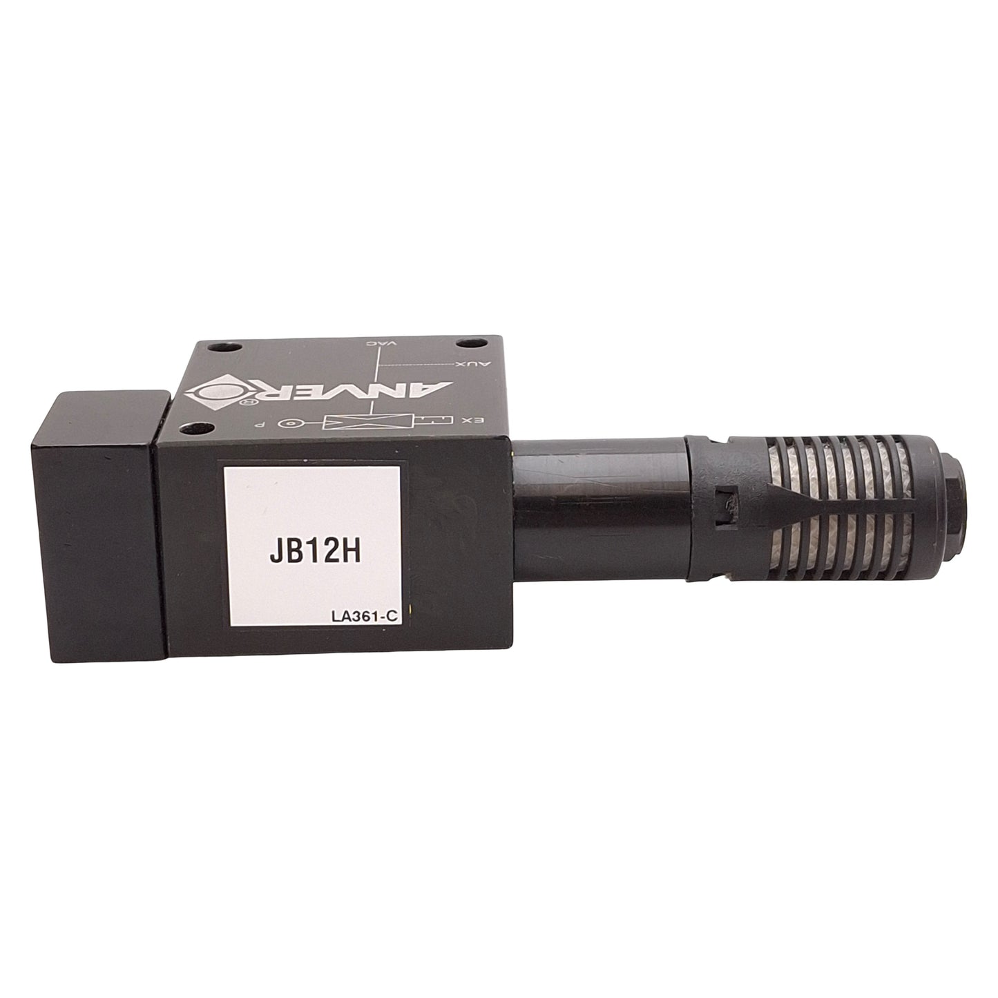 Used Anver JB12H Single-Stage Vacuum Pump, 5 bar Inlet, -27inHg Vacuum, 1/4 & 1/2 NPT