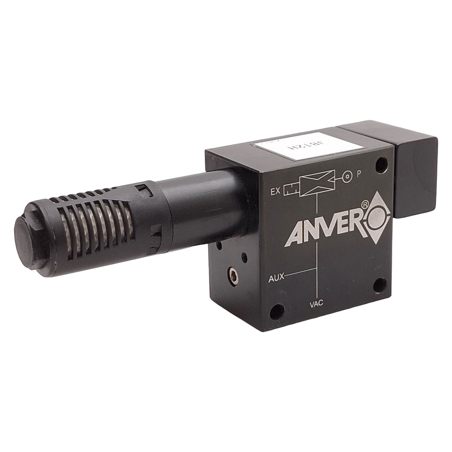 Used Anver JB12H Single-Stage Vacuum Pump, 5 bar Inlet, -27inHg Vacuum, 1/4 & 1/2 NPT