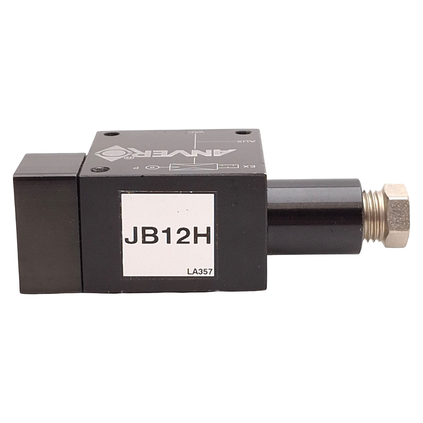 Used Anver JB12H Single-Stage Vacuum Pump, -27inHg Vacuum, 5 bar Inlet, 1/4 & 1/2 NPT