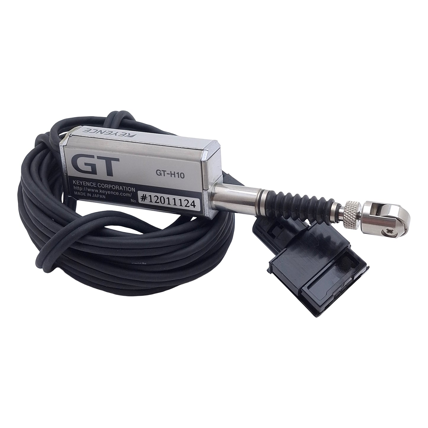 Used Keyence GT-H10 Digital Contact Sensor Head, 10mm Range, 0.8/0.9/1N Force, 10Hz
