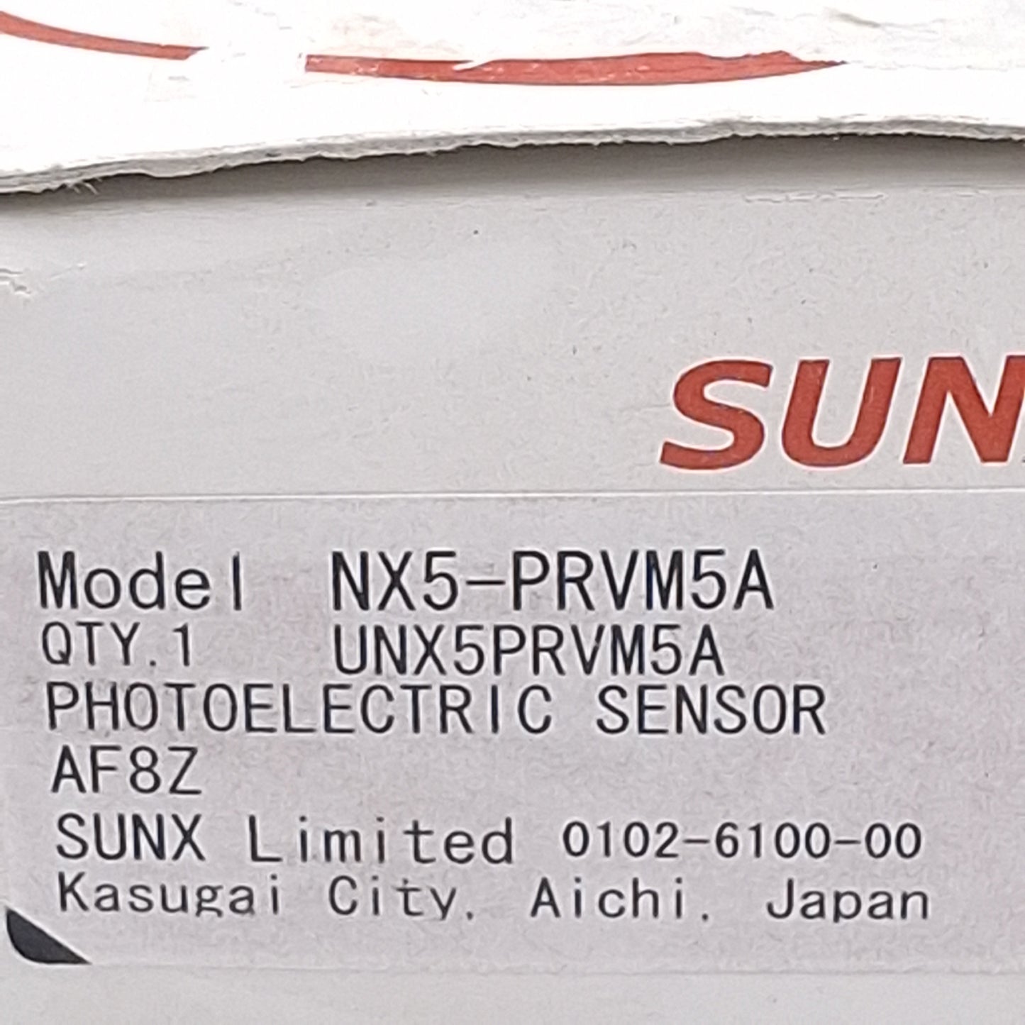 New SunX Panasonic NX5-PRVM5A Photoelectric Sensor, SPDT, 0.1-5m Range, 240VAC/DC