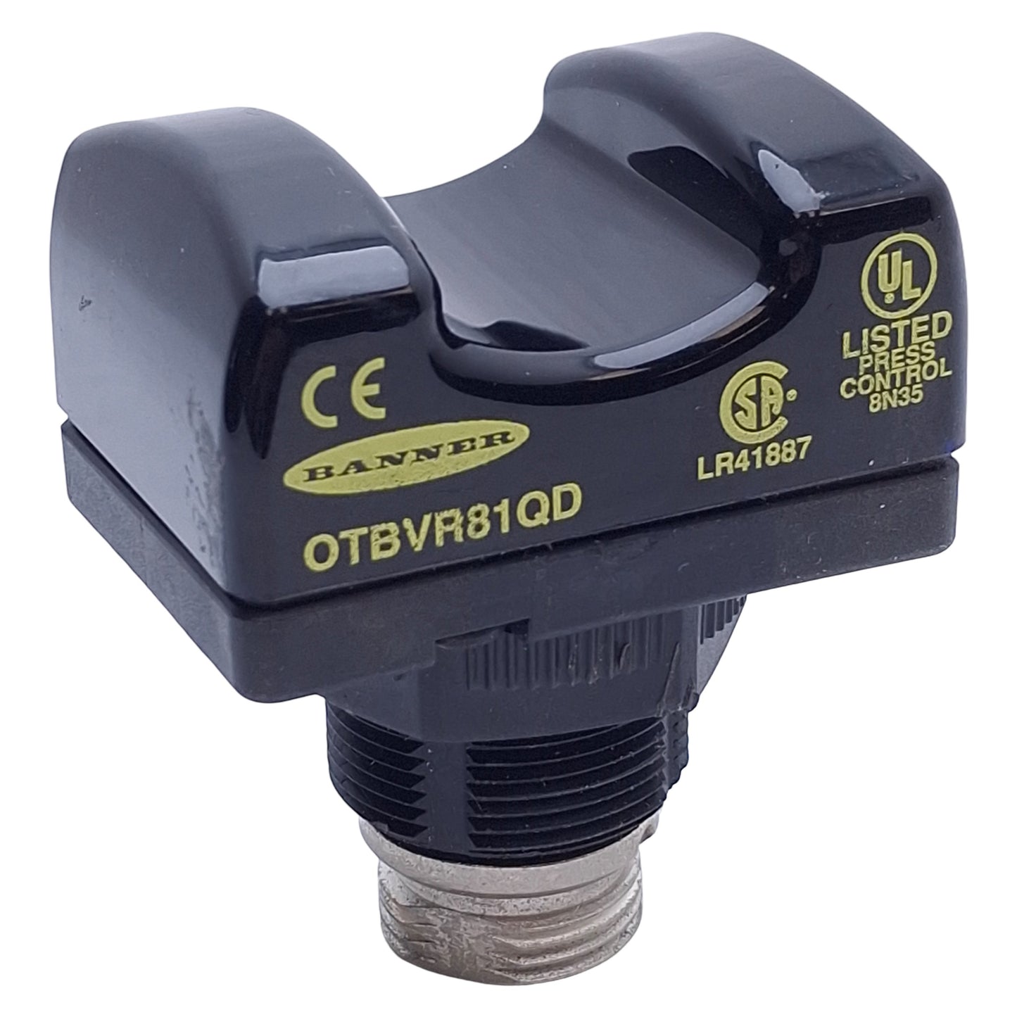 Used Banner OTBVR81QD Optical Touch Button 20VACDC-30VACDC, SPDT, 5-Pin Mini-Style QD