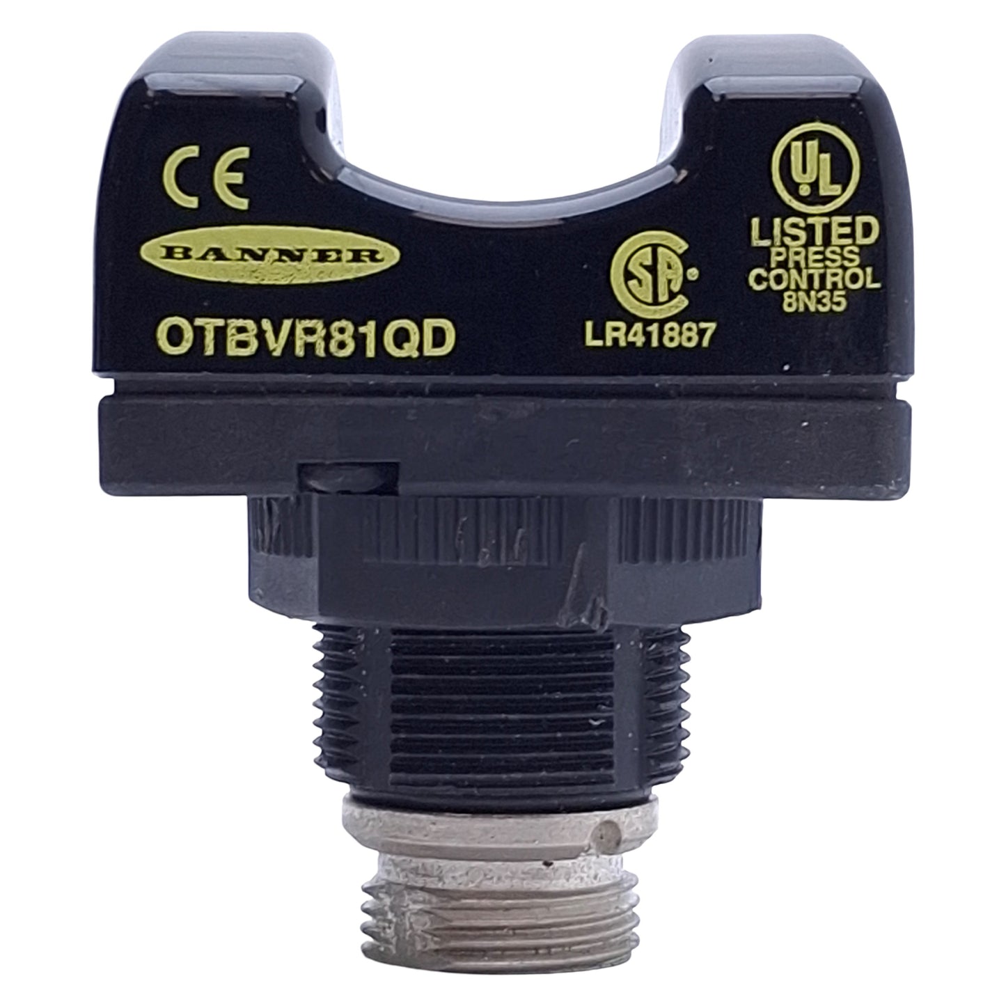 Used Banner OTBVR81QD Optical Touch Button 20VACDC-30VACDC, SPDT, 5-Pin Mini-Style QD