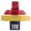 Used Allen Bradley 194R-PY Disconnect Switch Rotary Handle Padlockable, Red/Yellow