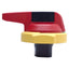 Used Allen Bradley 194R-PY Disconnect Switch Rotary Handle Padlockable, Red/Yellow