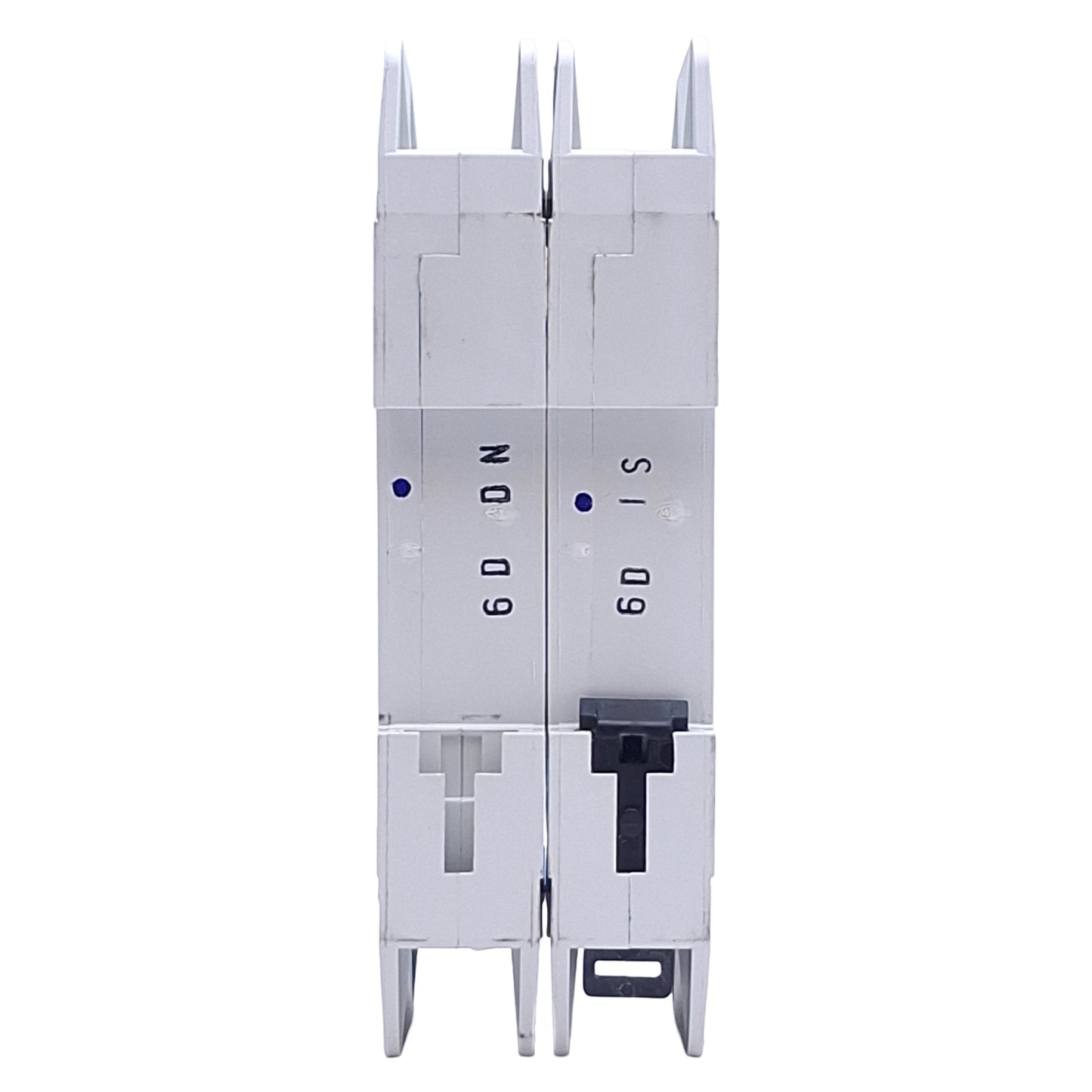 Used Eaton FAZ-D6/2-NA Circuit Breaker, 2-Pole, 6A, 480Y/277VAC Max, DIN Rail