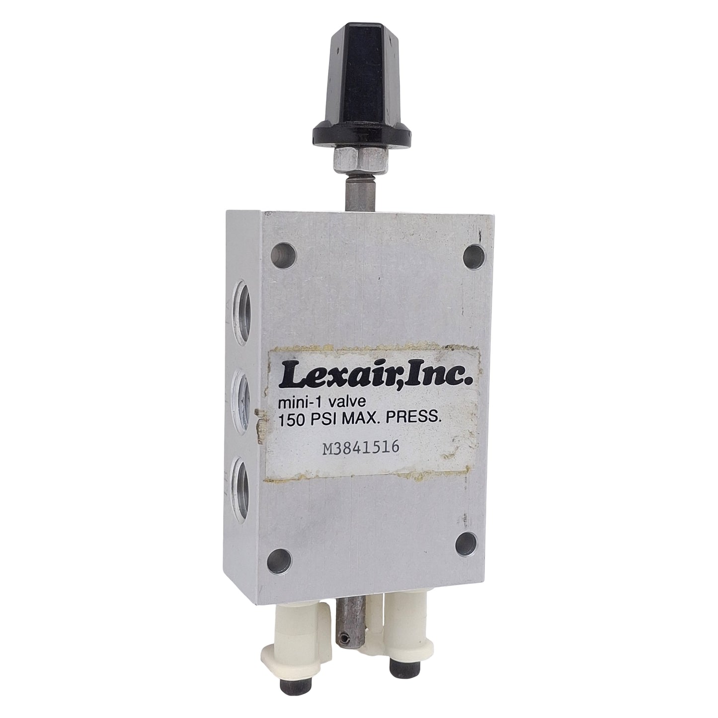 Used Lexair M3841516 Mini-1 Rotary Knob Valve, 4/2-Way, 1/4in NPT, 150psi, 1.0Cv