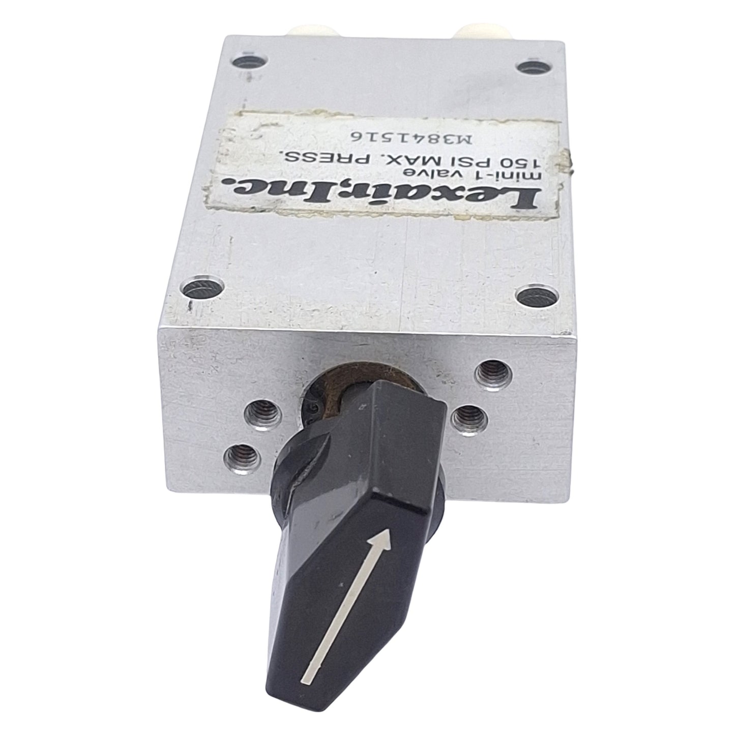 Used Lexair M3841516 Mini-1 Rotary Knob Valve, 4/2-Way, 1/4in NPT, 150psi, 1.0Cv