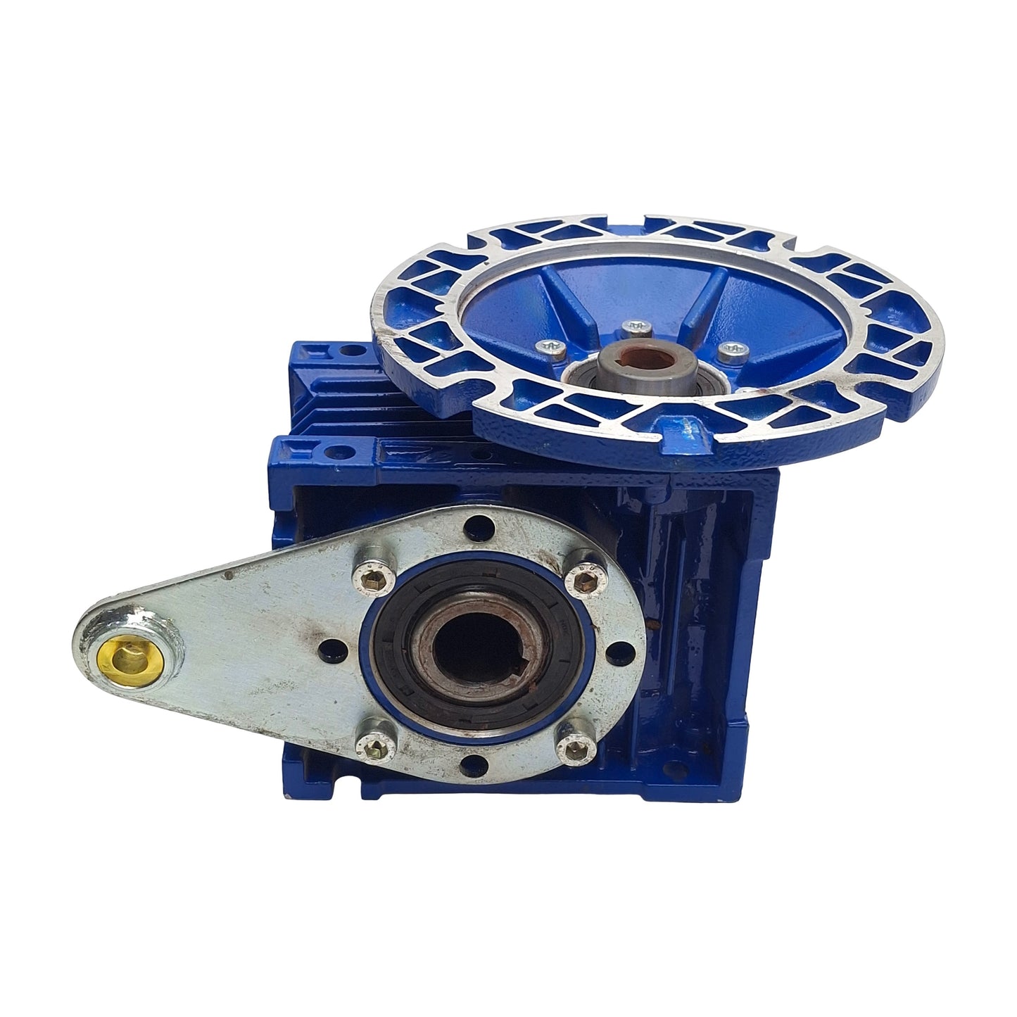Used Motovario NMVR050 Worm Gear Reducer, 50:1, 56C Input Frame, 1in Output Bore