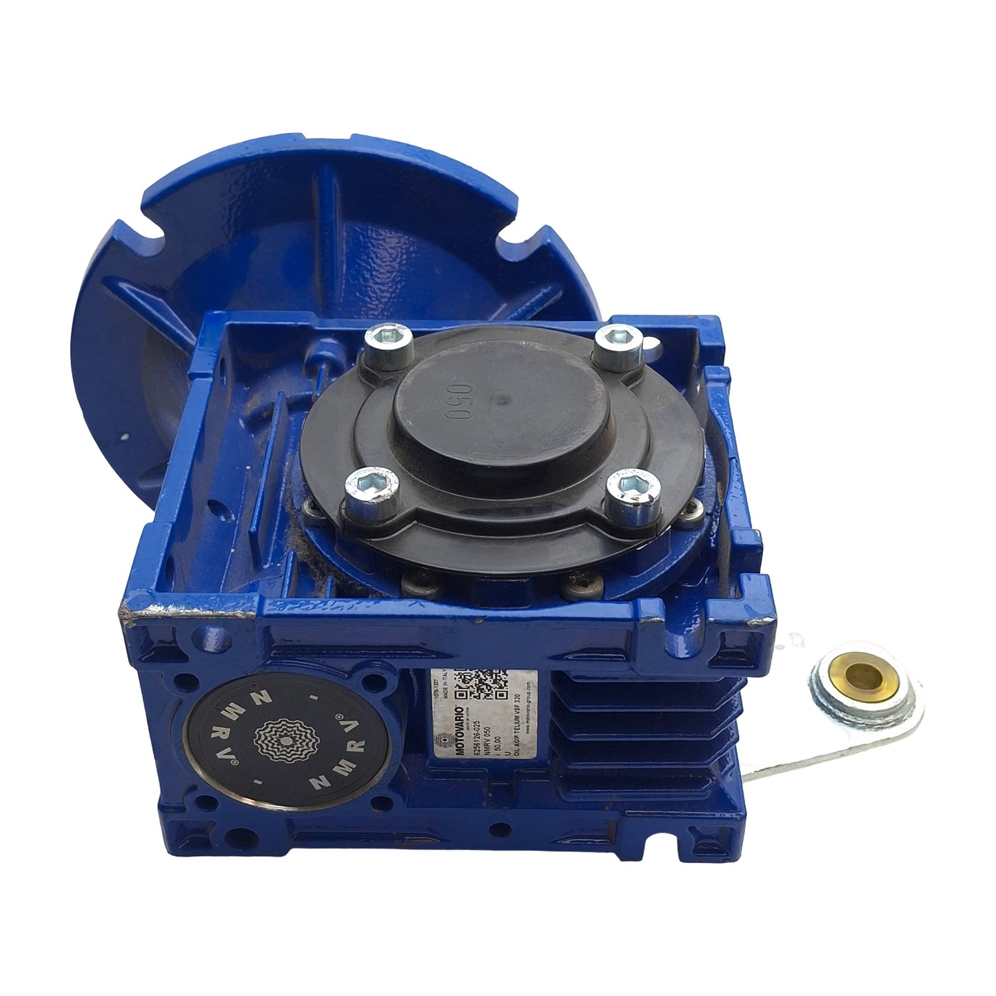 Used Motovario NMVR050 Worm Gear Reducer, 50:1, 56C Input Frame, 1in Output Bore