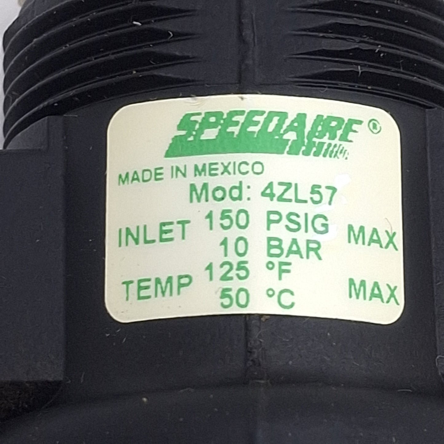 New Speedaire 4ZL57 Pneumatic Micromist Lubricator, 1/4in NPT, 150psi Max, 14cfm