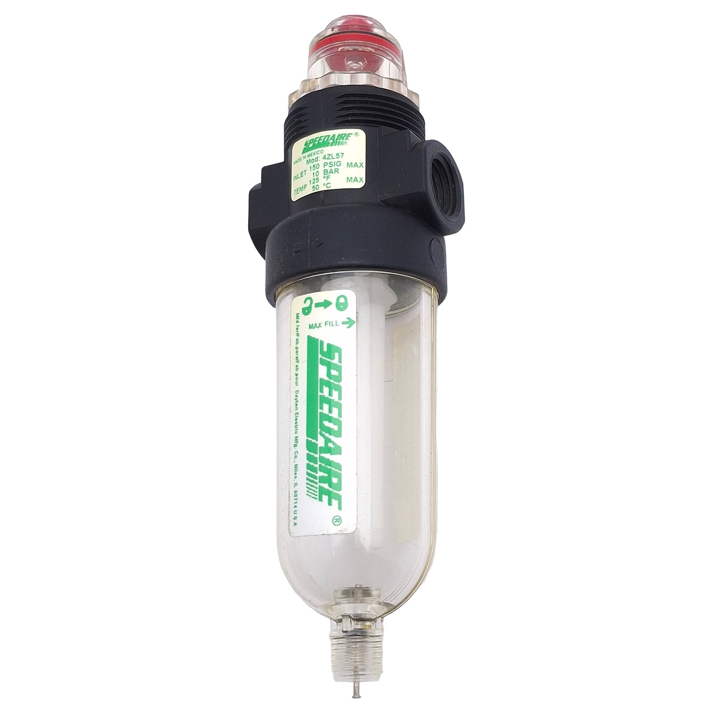 New Speedaire 4ZL57 Pneumatic Micromist Lubricator, 1/4in NPT, 150psi Max, 14cfm