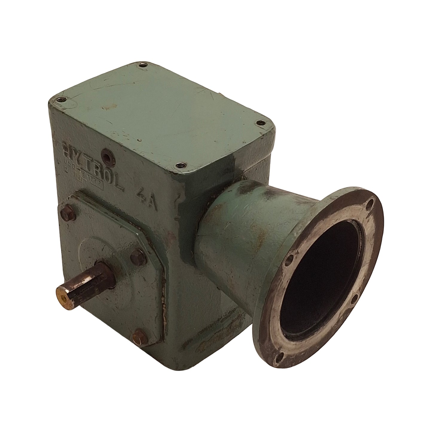 Used Hytrol 4AC-40-1RH Worm Gear Reducer, 40:1 Reduction, 56C Mount, 1in Output Shaft