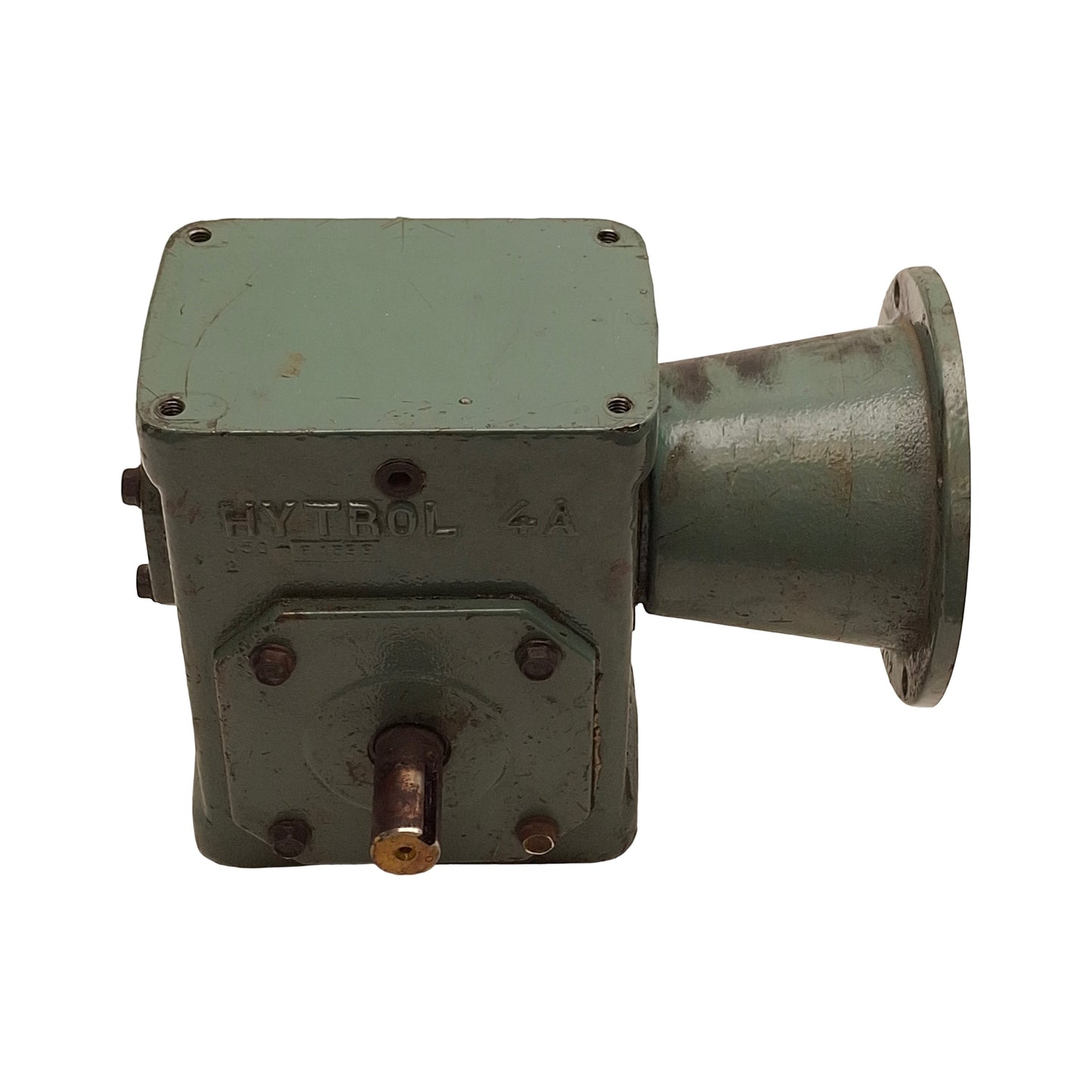 Used Hytrol 4AC-40-1RH Worm Gear Reducer, 40:1 Reduction, 56C Mount, 1in Output Shaft
